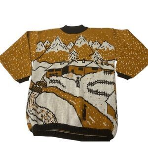 Vintage Multicolored Graphic Sweater